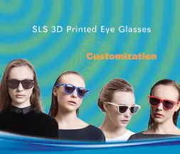 How many steps are there to customize a pair of 3D printing glasses?